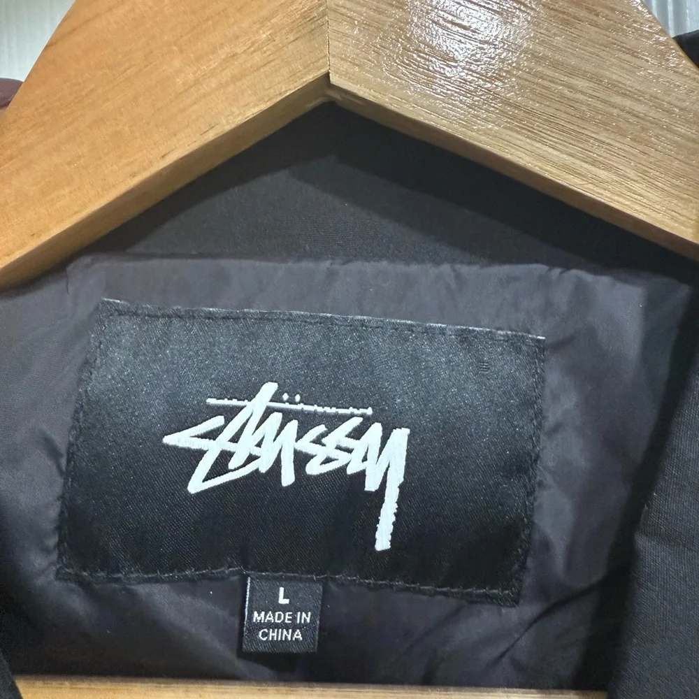 BNWOT Stussy Men's Black Windbreaker Jacket - Picture 8 of 11